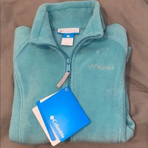 NWT COLUMBIA Sportswear Girls size 10/12 zip up.